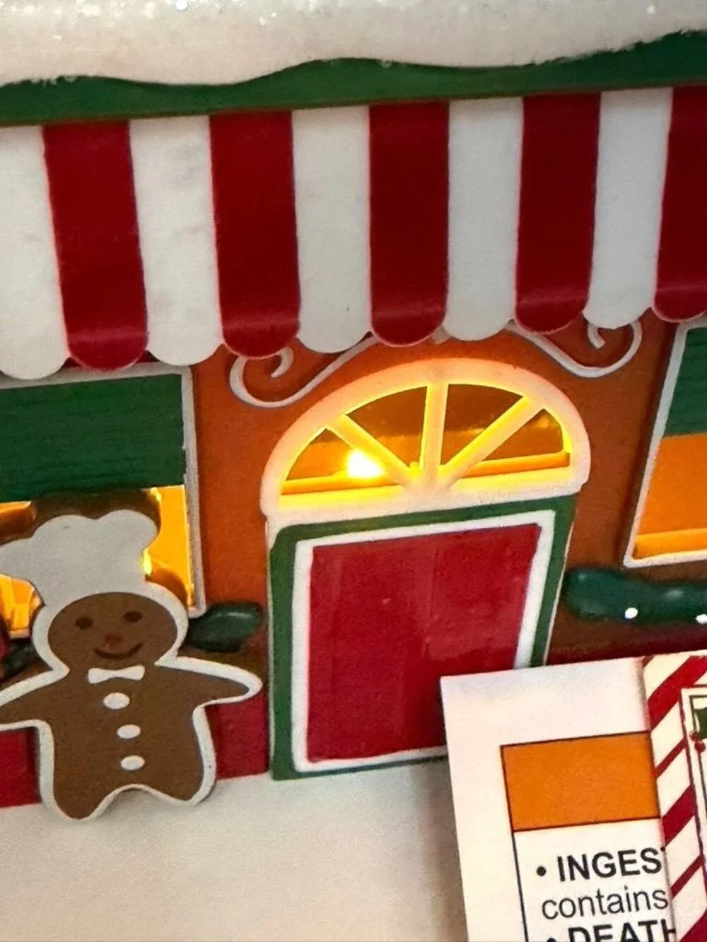 Target Bullseye’s Playground Gingerbread Diner Christmas Light Up Village House